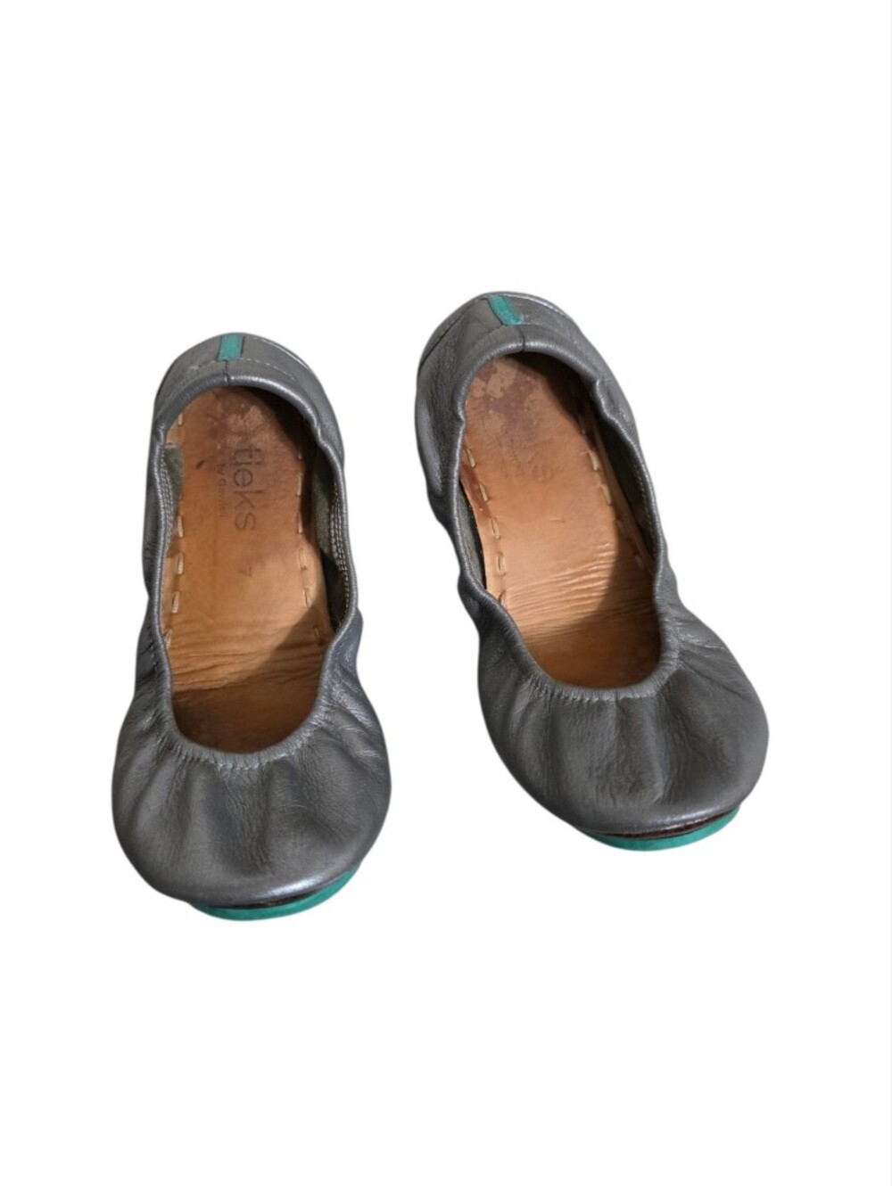 Tieks by Gavrieli Foldable Ballet Flat in Metallic Pewter Size 7